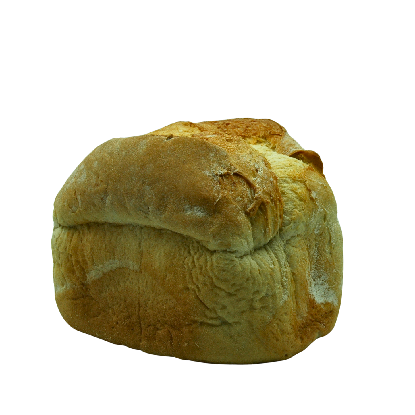 Loaf of bread on a white background