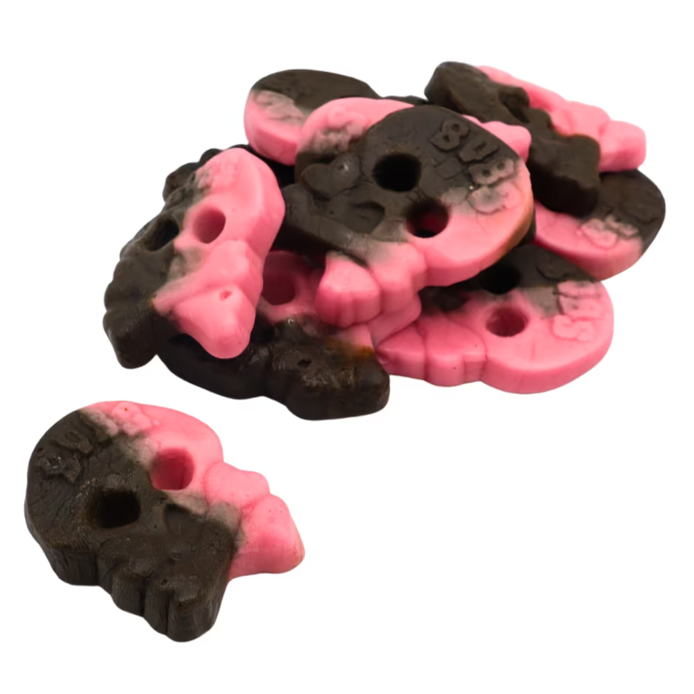 bubs skulls on white background