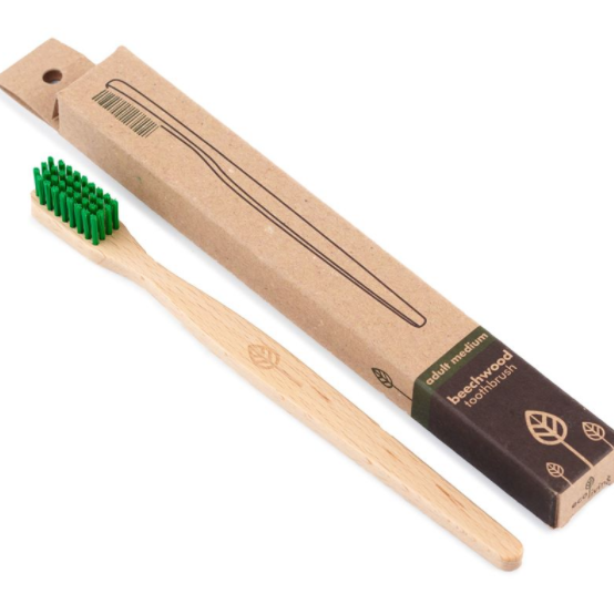 100% Plant-Based Beech Wood Toothbrush - Made in Germany (FSC 100%) image 0
