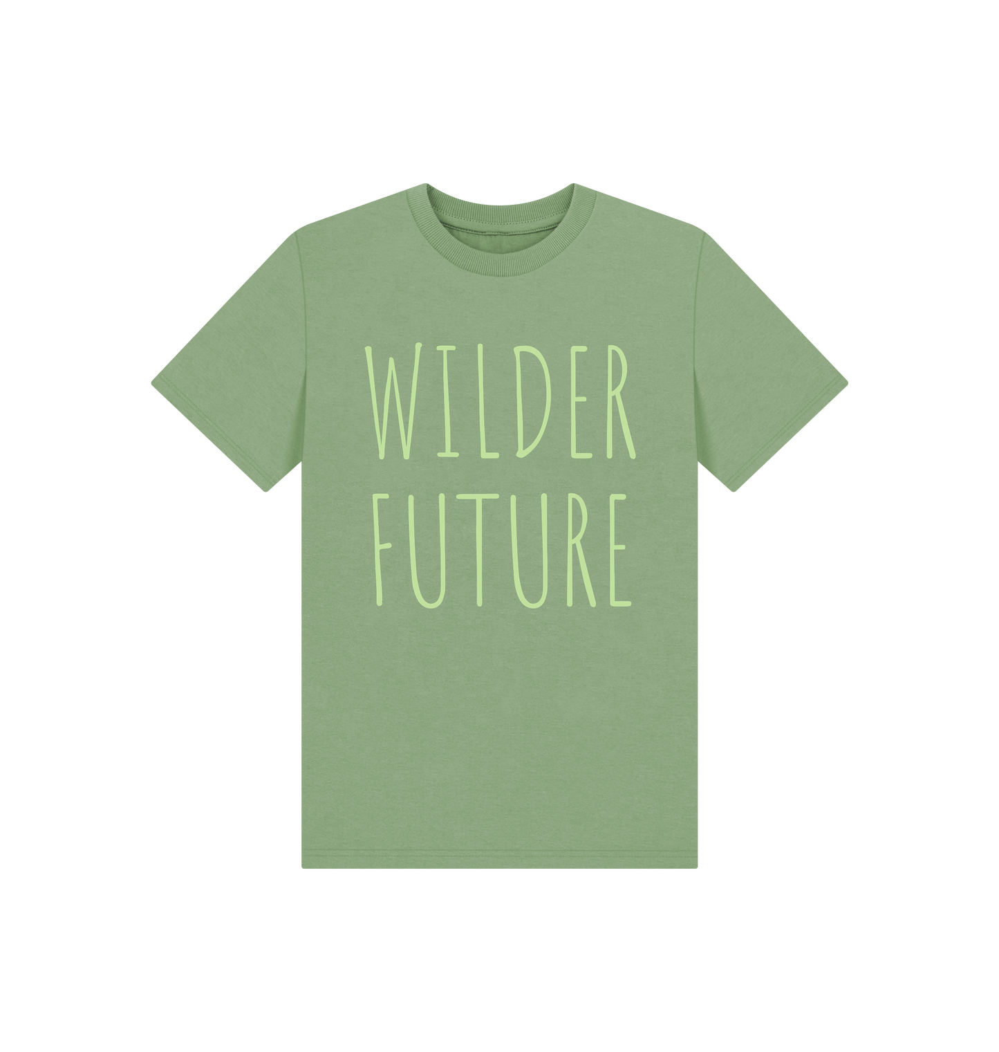 Sage Printed Kids T-Shirt Front