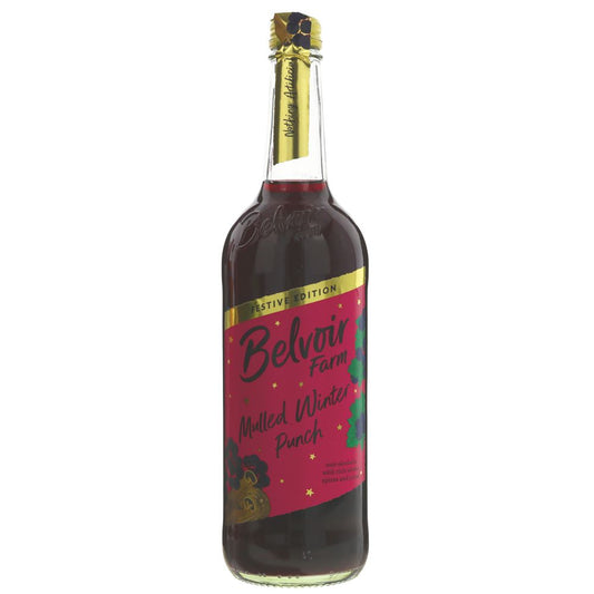 Bottle of Belvoir Farm Mulled Winter Punch on a white background