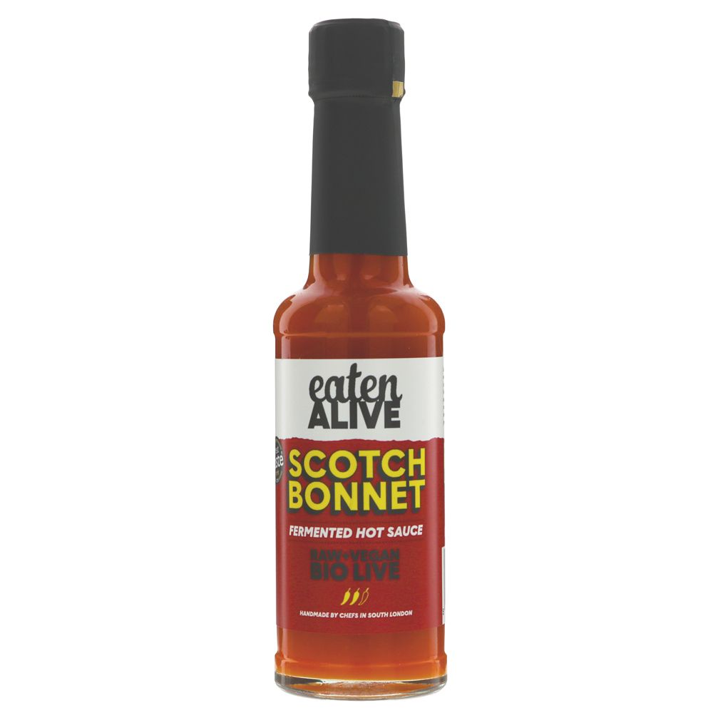 hot sauce on a white background