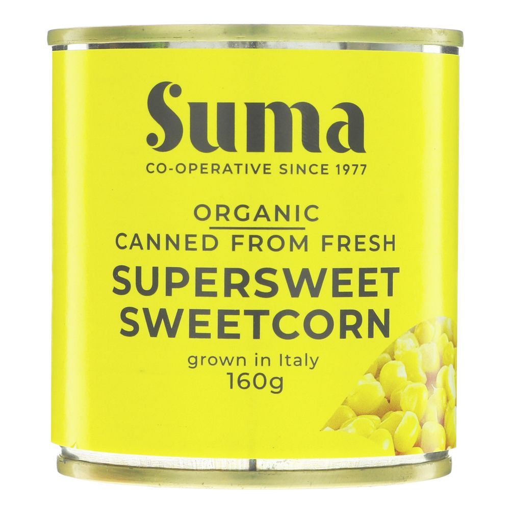 Suma Supersweet Sweetcorn Organic 160g