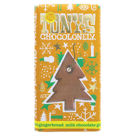 tonys chocolate bar on white background