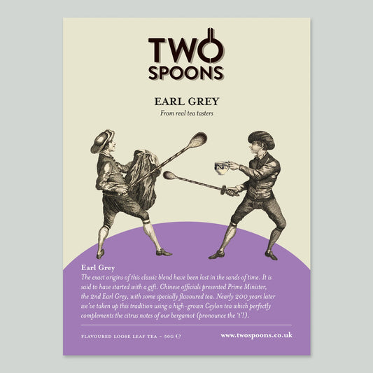Two Spoons Tea- EARL GREY - LOOSE LEAF TEA - 50GS image 0