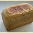 Loaf of bread on a white background