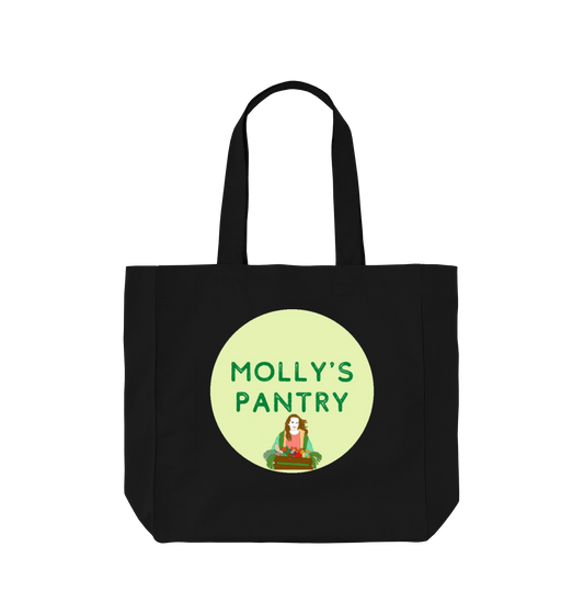 Black Printed Bag Front