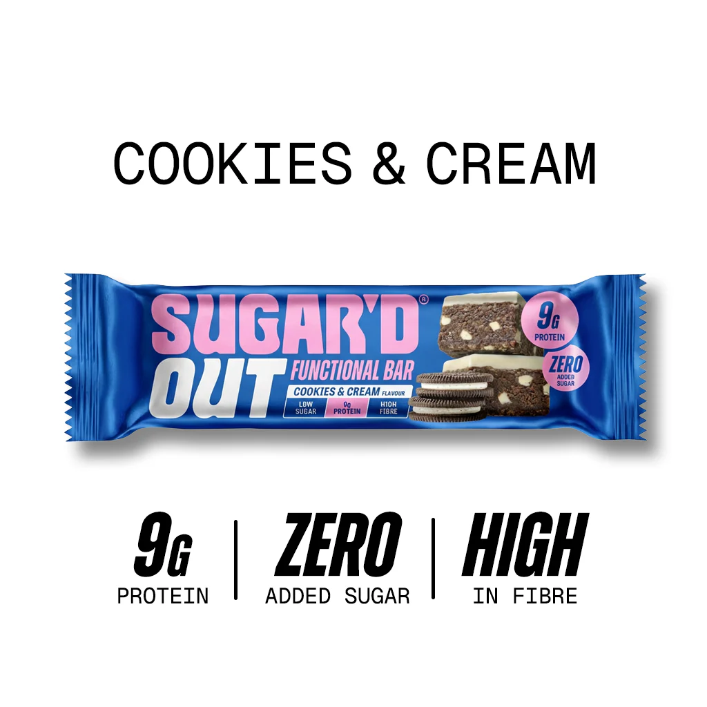 Sugar'd Out Cookies & Cream Protein Fibre 62g