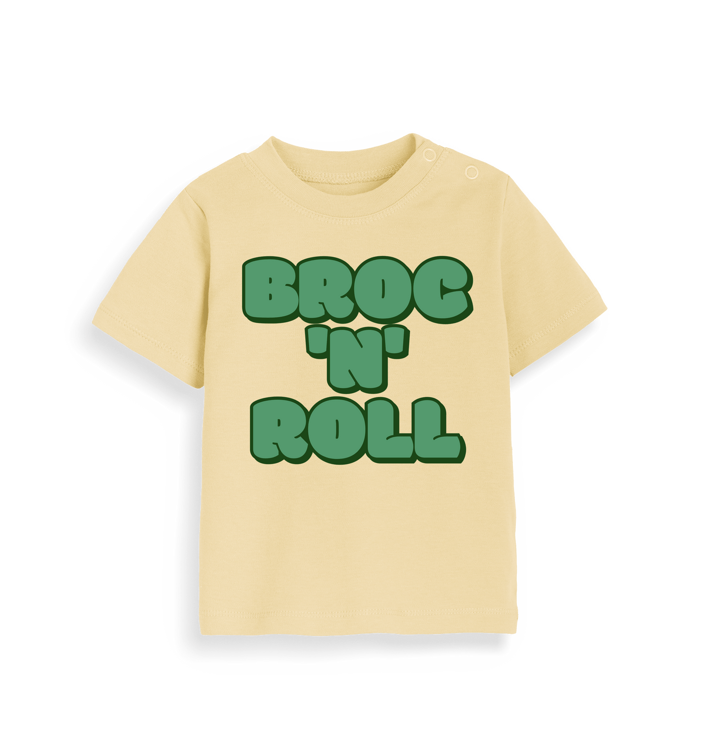 Soft Yellow Printed Kids T-Shirt Front