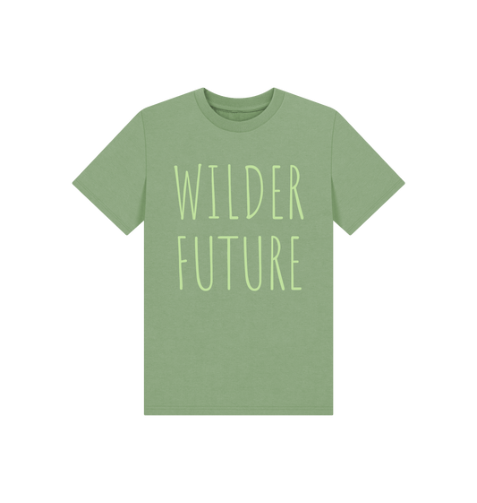 Sage Printed Kids T-Shirt Front