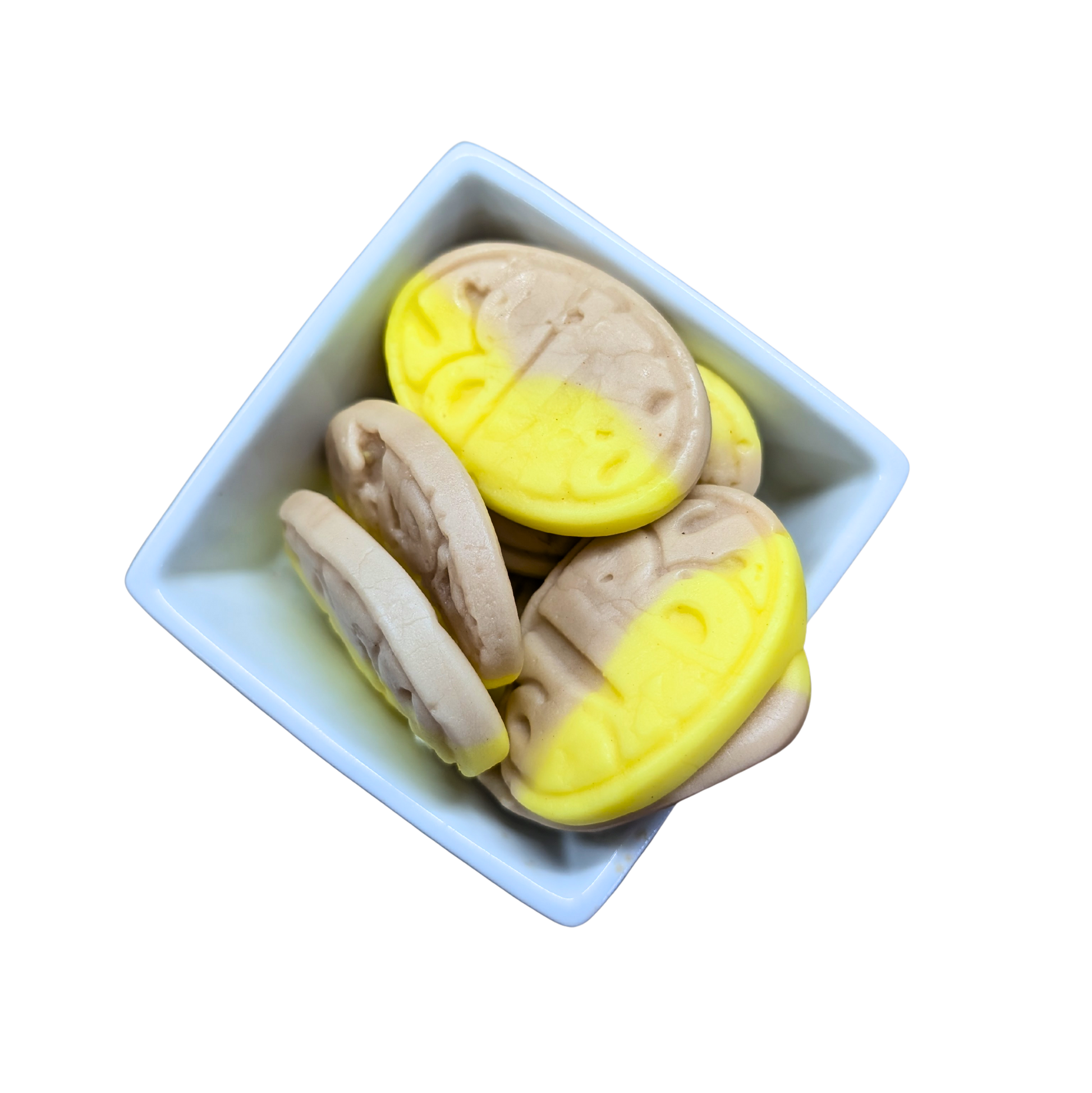 bubs sweets in white dish