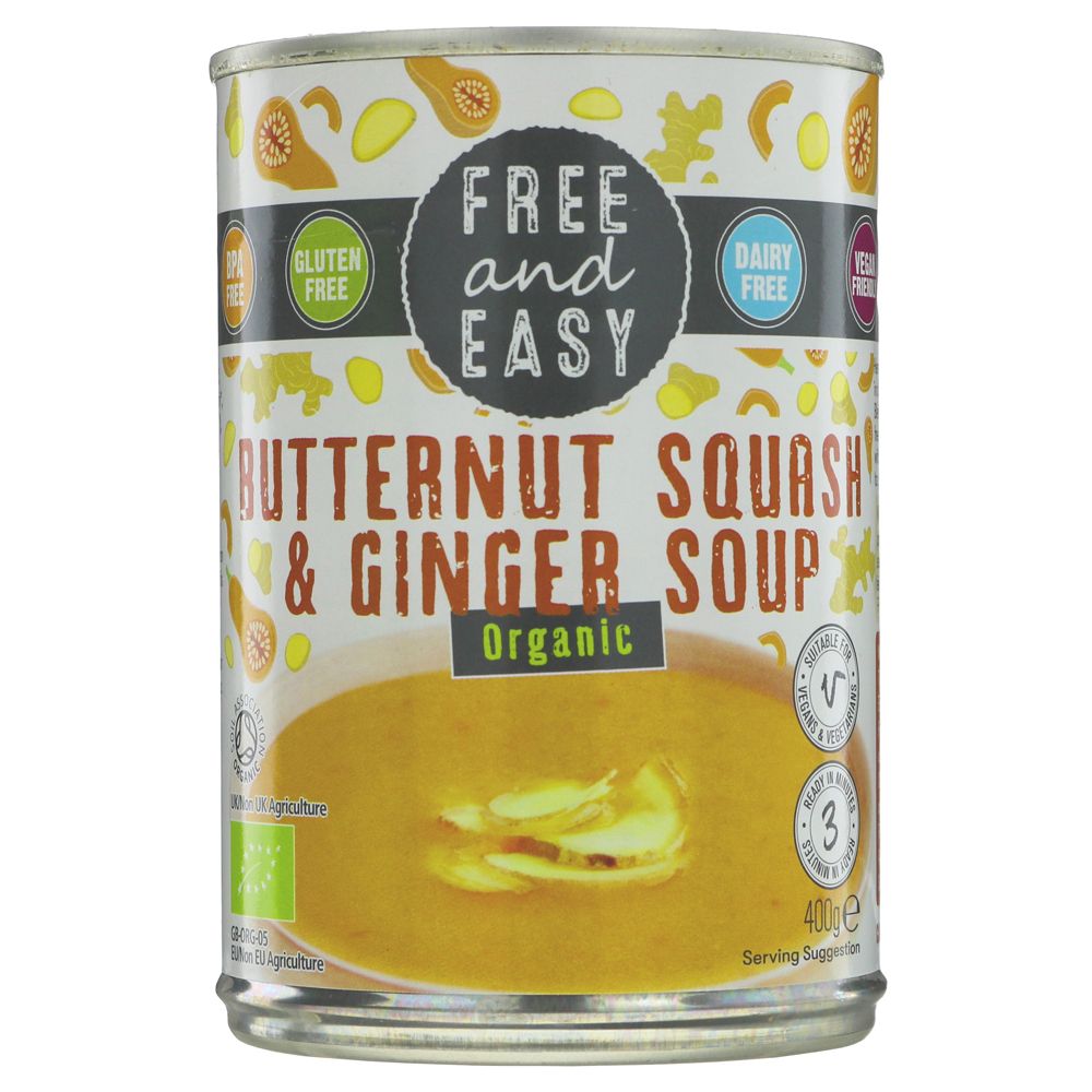 Free & Easy Butternut Squash &amp; Ginger - organic 400g