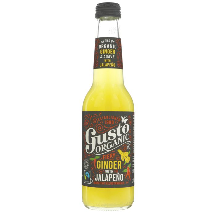 gusto ginger beer on a white background