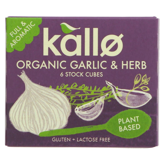 Kallo Stock Cubes- Garlic and Herb 66g