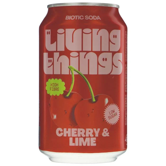 Living Things Cherry & Lime Biotic Soda 330ml