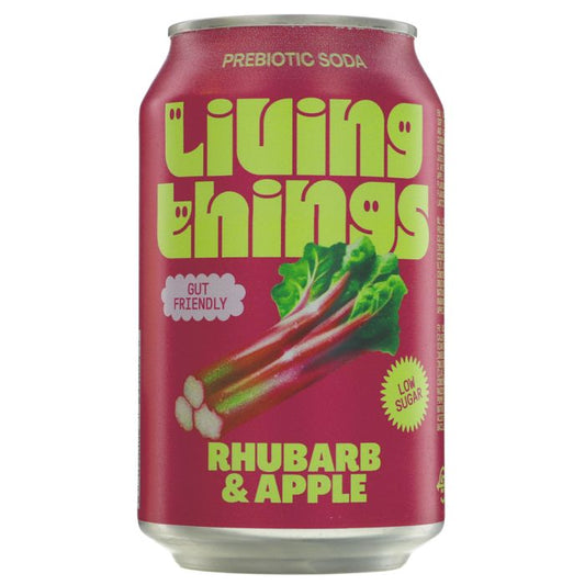 Living Things Rhubarb & Apple Soda 330ml