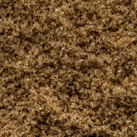 Close-up of brown sand texture sugar