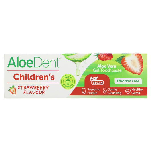strawberry toothpaste on a white background